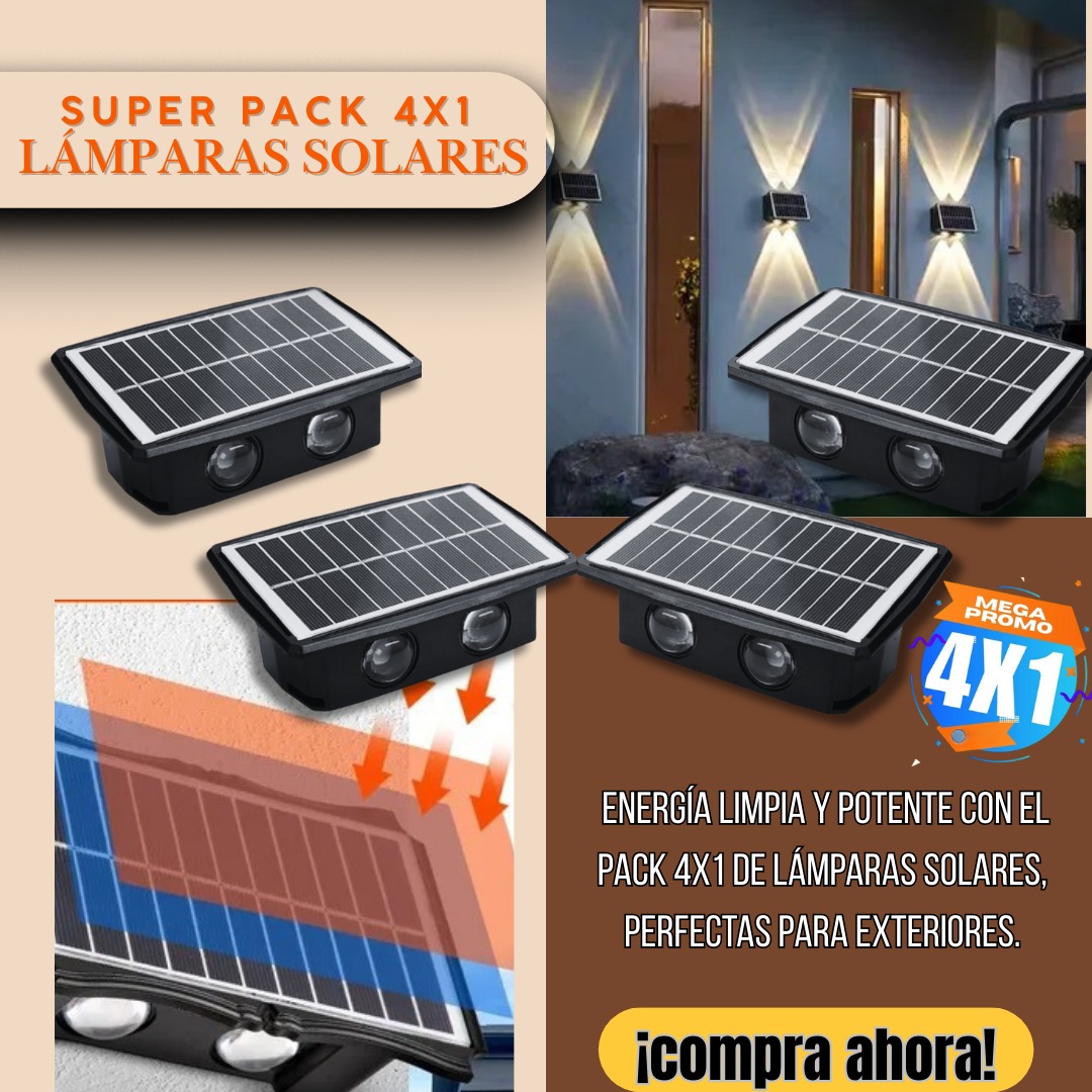 Miniatura 2 de COMBO 4 LAMPARAS SOLARES IP 68 EXTERIOR